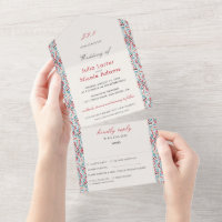 Geometric Glittering Metallic Luxury Wedding