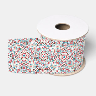 Geometric Glittering Metallic Luxury Wedding Grosgrain Ribbon