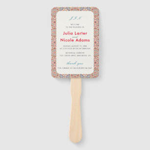 Geometric Glittering Metallic Luxury Wedding Hand Fan