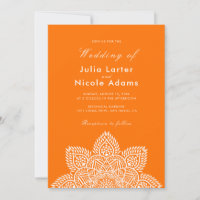 Geometric Glittering Metallic Luxury Wedding Invit
