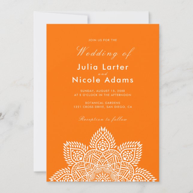 Geometric Glittering Metallic Luxury Wedding Invit Invitation (Front)