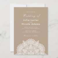 Geometric Glittering Metallic Luxury Wedding