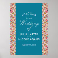 Geometric Glittering Metallic Luxury Wedding