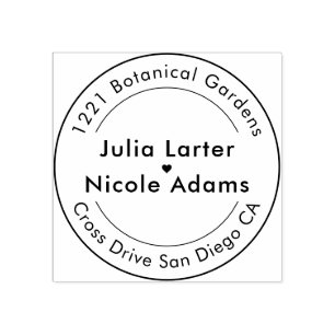 Geometric Glittering Metallic Luxury Wedding Rubber Stamp