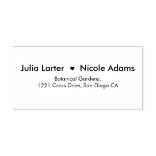 Geometric Glittering Metallic Luxury Wedding Self-inking Stamp