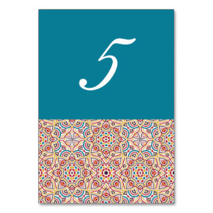 Geometric Glittering Metallic Luxury Wedding Table Number