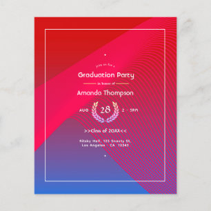 Geometric Glow Graduation Party Flyer