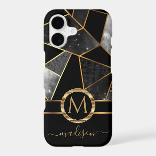 Geometric Gold and Black