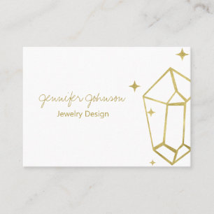 Geometric Gold Foil Business Card