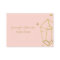 Geometric Gold Foil Pink Business Card