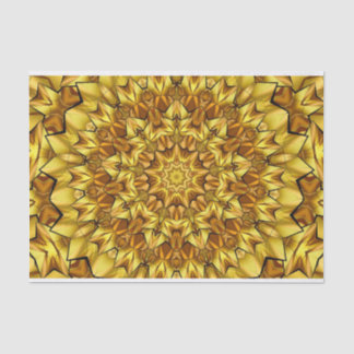 geometric golden abstract tissue paper