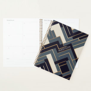 Geometric Golden illustration   Planner