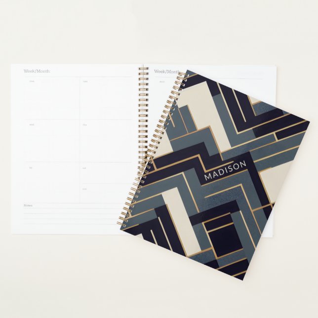 Geometric Golden illustration   Planner (Display)