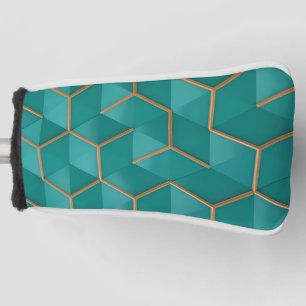 geometric golf head cover