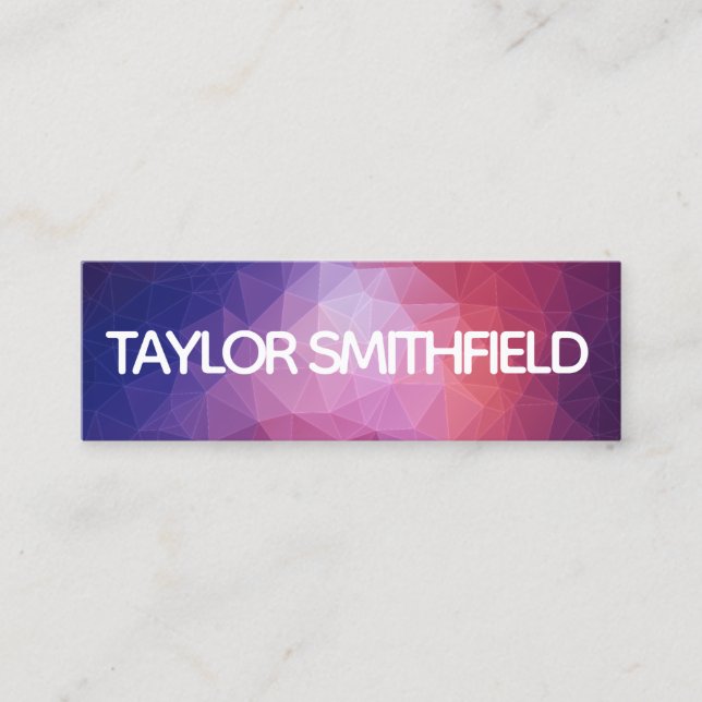 geometric gradient business card (Front)