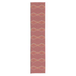 Geometric Gradient Diamond Lines Short Table Runner