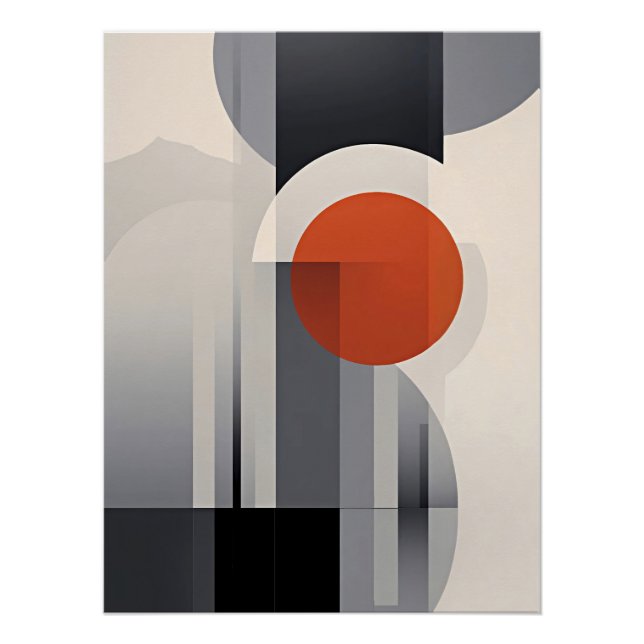 Geometric Gradient Poster (Front)