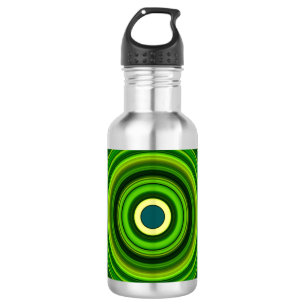 Geometric Green Mandala Design-64055 532 Ml Water Bottle