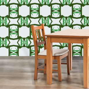 Geometric Greenery Wallpaper