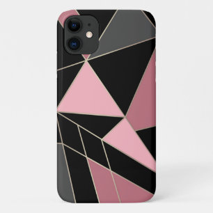 Geometric, grey, pink  Case-Mate iPhone case