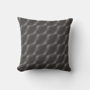 Geometric Grey Throw Pillow Cover Textured Golf 