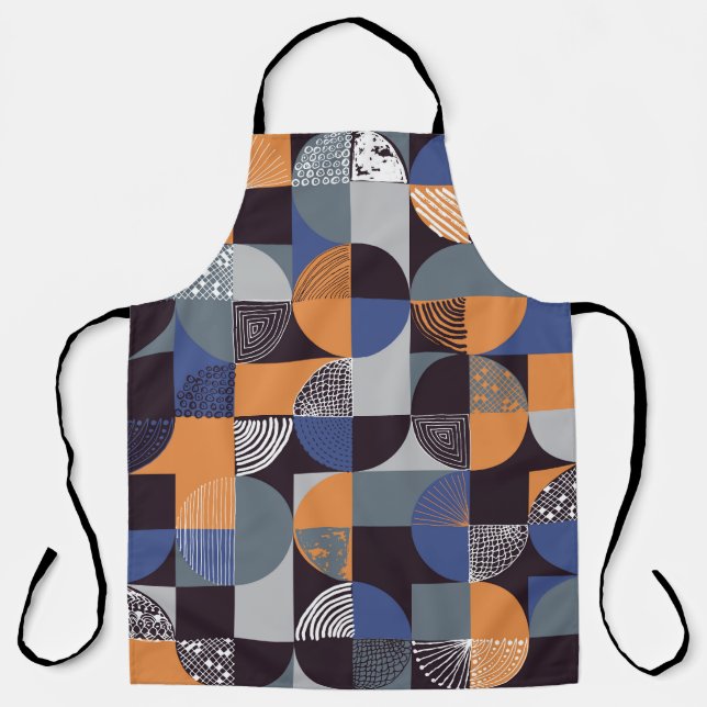 Geometric Handdrawn: Creative Seamless Doodles. Apron (Front)