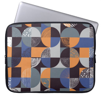 Geometric Handdrawn: Creative Seamless Doodles. Laptop Sleeve