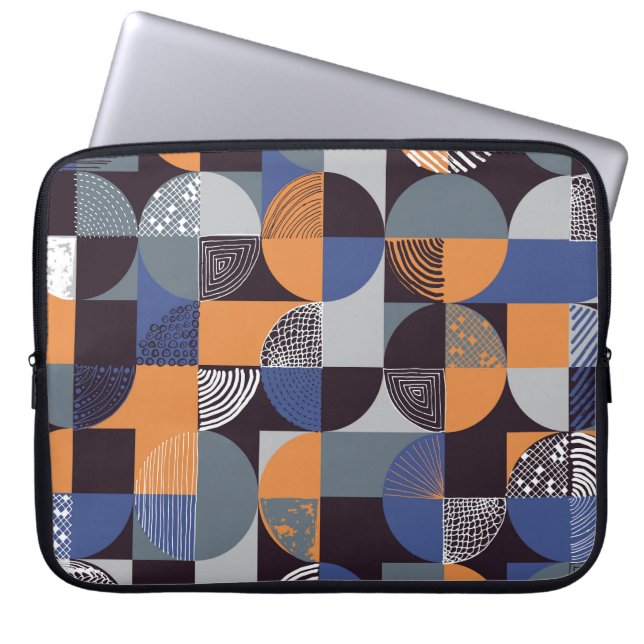 Geometric Handdrawn: Creative Seamless Doodles. Laptop Sleeve (Front)