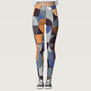 Geometric Handdrawn: Creative Seamless Doodles. Leggings