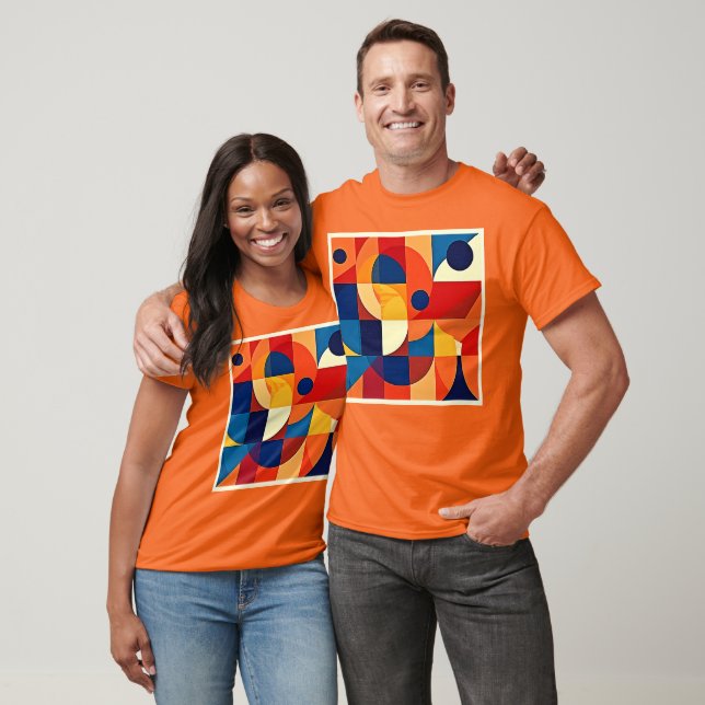 Geometric Harmony: Artful Design T-Shirt (Unisex)
