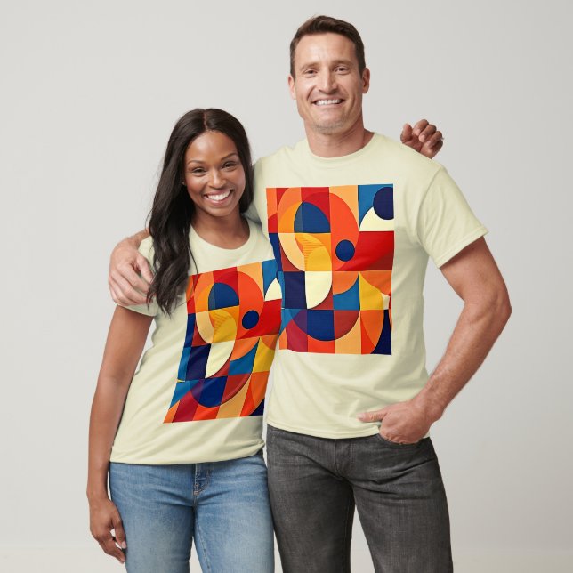 Geometric Harmony: Artful Design T-Shirt (Unisex)
