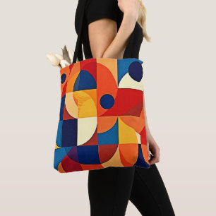 Geometric Harmony: Artful Design Tote Bag