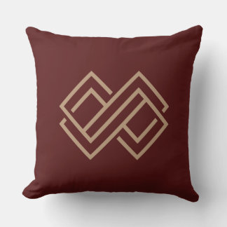Geometric Harmony Cushion with dark background