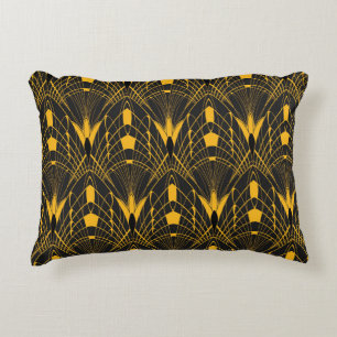 Geometric Harmony: Digital Ornament Design Decorative Cushion