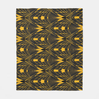 Geometric Harmony: Digital Ornament Design Fleece Blanket