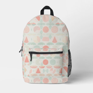 Geometric Harmony Printed Backpack
