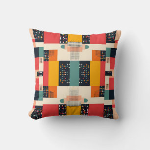 Geometric Harmony Urban Mosaic Cushion