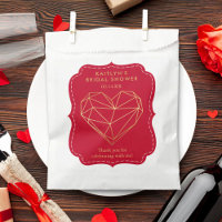 Geometric Heart Valentine's Day Bridal Shower