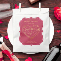 Geometric Heart Valentine's Day Bridal Shower