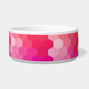 Geometric Hexagon Shapes Pink yellow