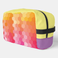Geometric Hexagon Shapes Pink yellow