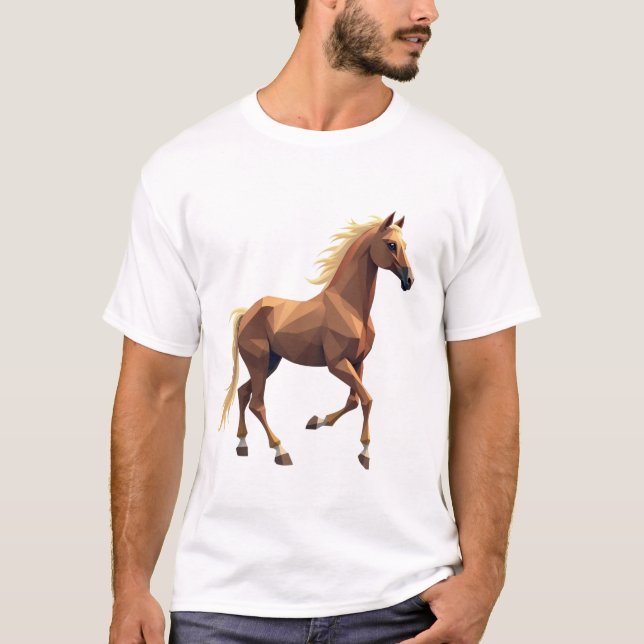 geometric horse T-shirt (Front)