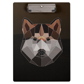Geometric Husky Canvas Clipboard