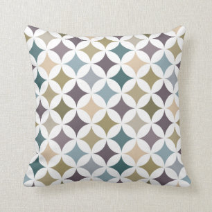 Geometric Hypocycloid Pattern Fall Colours Cushion