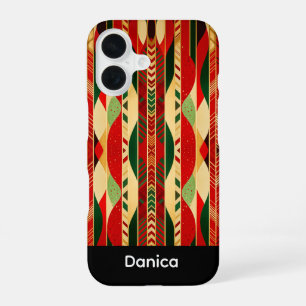 Geometric in Desert Colours iPhone 16 Case