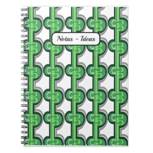 Geometric in Green Notebook