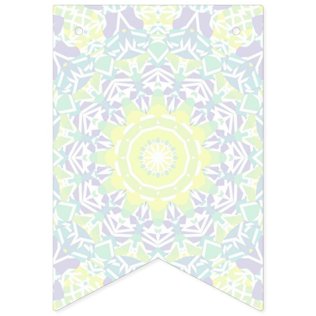 Geometric Intricate Colourful Boho Hippie Mandala  Bunting (First Flag)