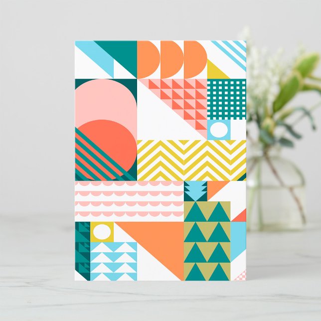 Geometric Jumble Pattern Invitation (Creator Uploaded)