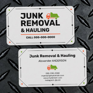 Geometric - Junk Removal & Hauling Business Card