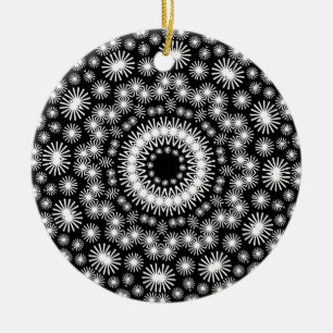 Geometric Kaleidoscope 01 Ceramic Tree Decoration
